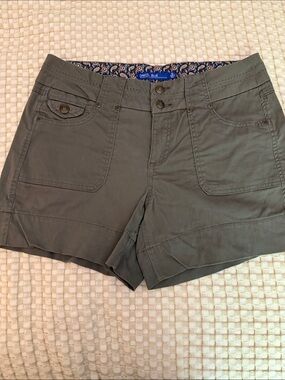 Dakota Blue Olive Utility Women's Bermuda Shorts